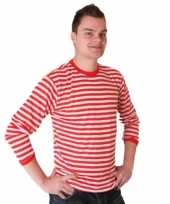 Dorus shirt rood met wit voor heren